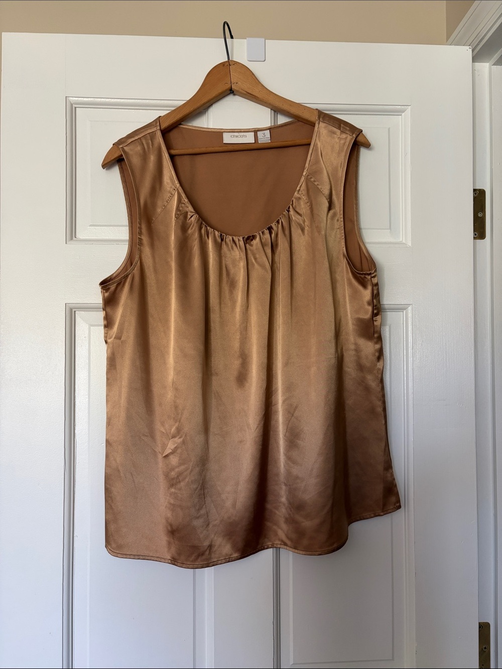 NWOT Chico's Satin Scoop-Neck Camisole